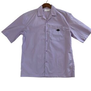 Topman Lavender Men’s Short Sleeve Button-Up Shirt Size XS